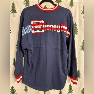 Walt Disney World Patriotic Long Sleeve Spirit Jersey Unisex Size Medium